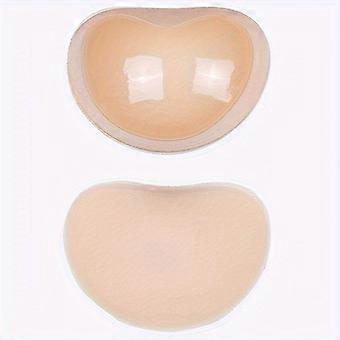 Imbottiture push-up a forma di cuore per il seno, inserti adesivi in ​​silicone per reggiseno con spugna traspirante, 1 paio per donna