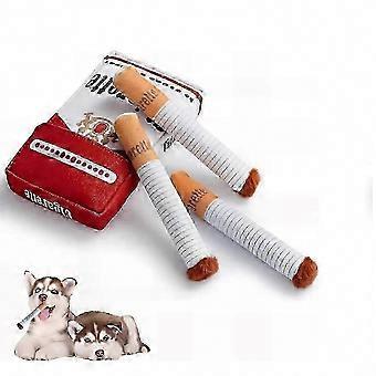 Interactive Squeaky and Giggling Dog Toy, Cigarette and Cigar Stick Design