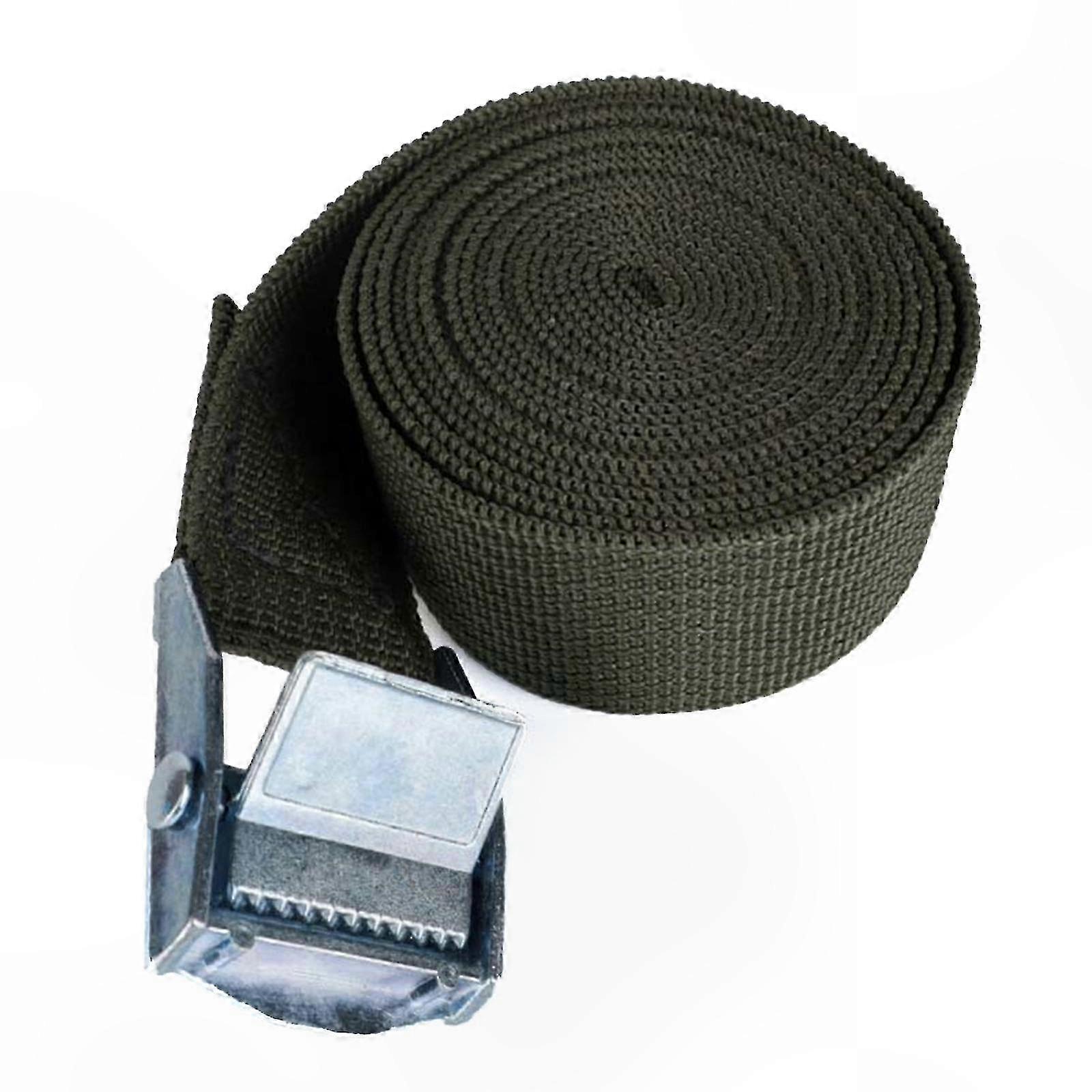 Cargo Strap Nylon Adjustable Length 2m Slip Resistance for Secure Transport Binding