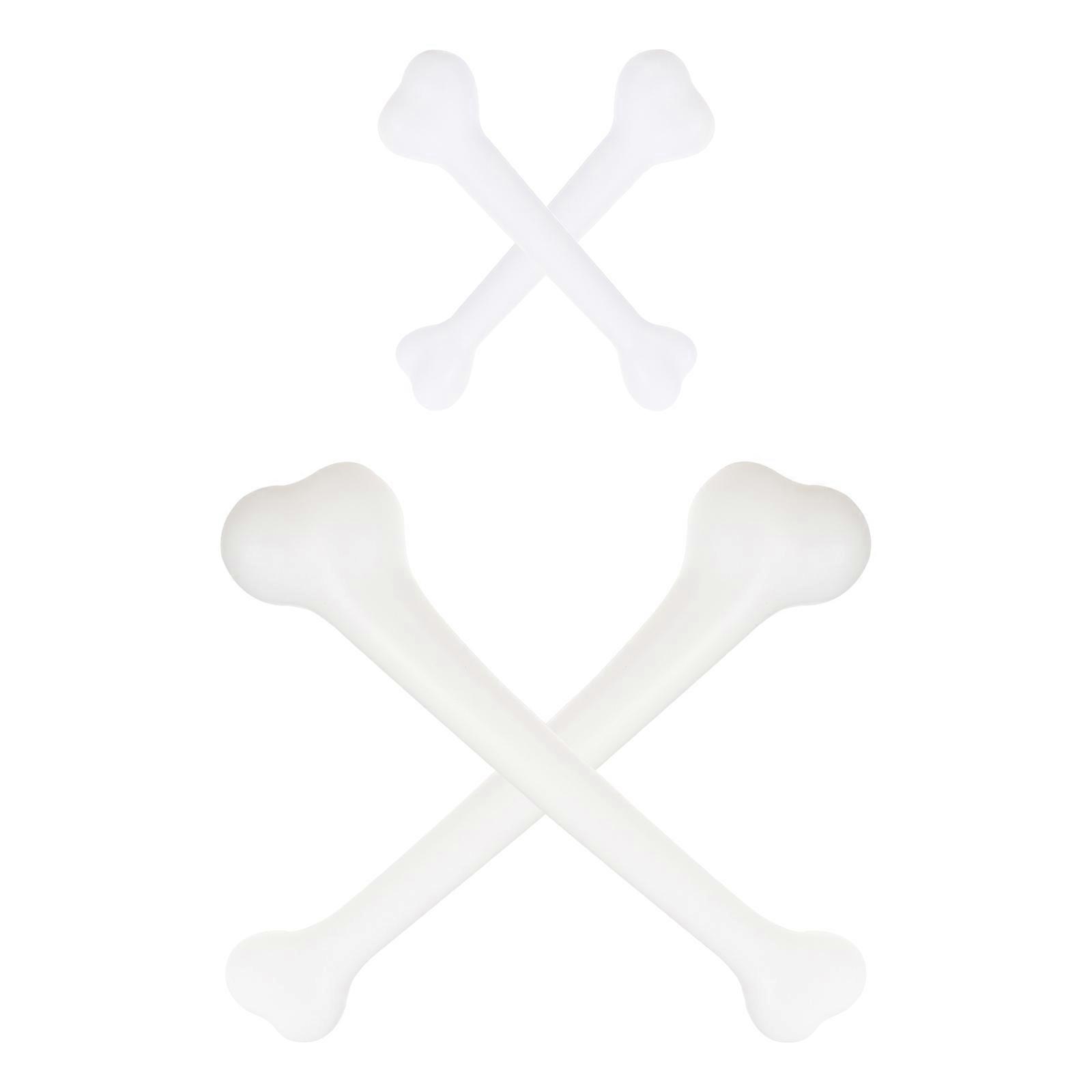 4pcs Halloween Bones Props Simulative Human Skeleton Bones Plastic Bones Model