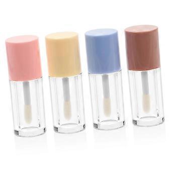 4pcs Clear Leakproof Refillable Lip Gloss Tubes for DIY Travel Balm