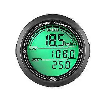 Backlight Bike Computer Waterproof Round Shaped Bike Computer Backlight Screen Cycle Odometer