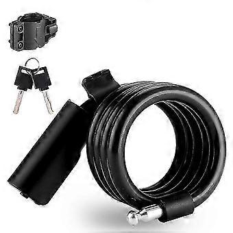 Draagbaar fietsslot met stalen kabel, antidiefstal elastisch slot, racefietsslot met stalen draad, fietsslot AQ