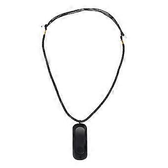 For Mi Band 2 Silicone Knitted Necklace With Rubber Pendant Holder Cover