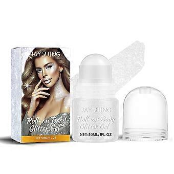 2pcs Shimmering Rollerball Series, Long-Lasting Shiny and Natural Three-Dimensional Body and Collarbone Highlighter