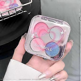 KodyboLL Glitter-Lidschattenpalette – Vier schimmernde Nuancen mit geschmeidiger, langanhaltender Farbe
