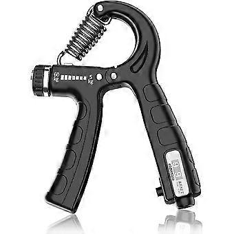 Hand Grip, Hand Muscle Trainer with Counting, 5-60kg Adjustable Counting Hand Grip Resistance Finger Exerciser Wrist Exerciser