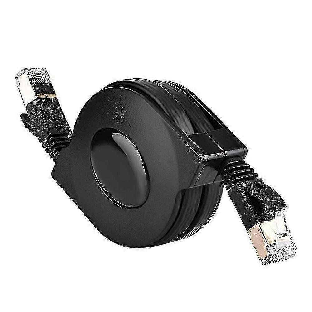Retractable CAT7 RJ45 600MHz Patch Shielded Lan Network Cable Flat Ethernet Cord