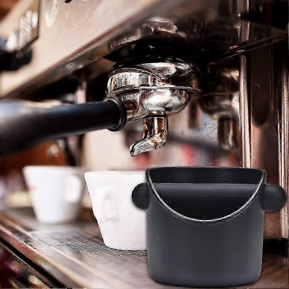 Durable coffee knock out box for easy grounds disposal