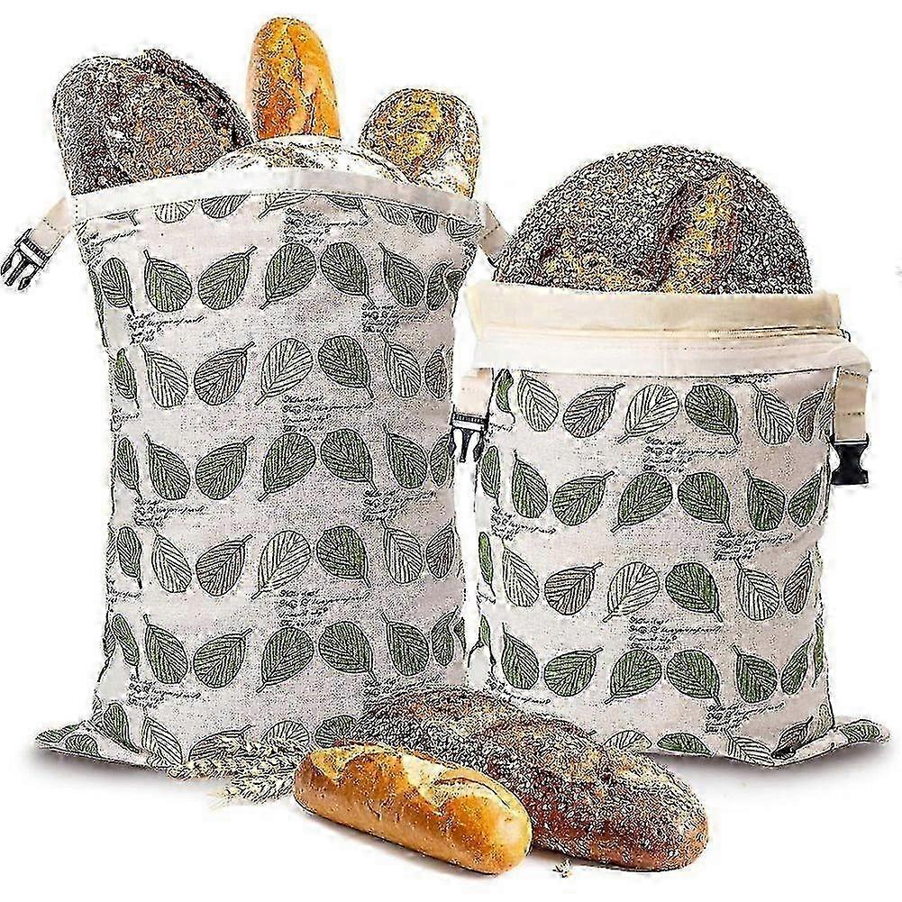 Flax Beeswax Zip Bread Storage Bags