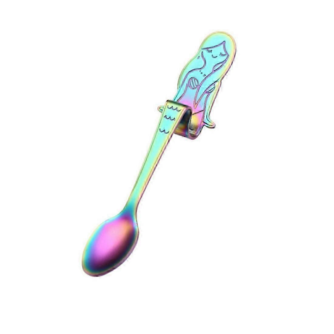Creative Coffee Spoon Mermaid Shape Handle Spoons Flatware Drinking Tools Symphony 26-27s