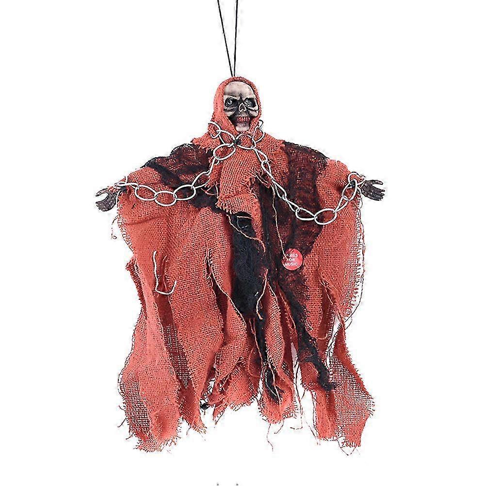 Halloween Floating Ghost Decor Flying Skeleton with Sound