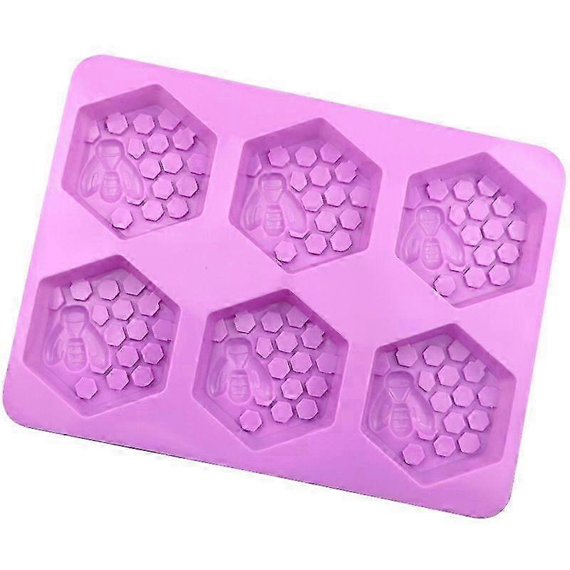 Flexible 6-Hole Bee Silicone Mold