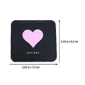Folding Portable Two-Sided Makeup Mirror, ABS Glass Material, Pocket Size, Lightweight, Durable, 3 Pcs for Travel Outdoor, Gift for Women Girls
