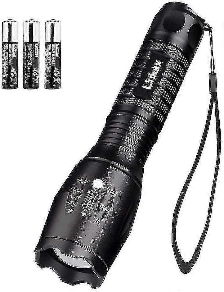 Led Torch Led Flashlight Adjustable Focus Handheld Flashlight Super Bright 1000 Lumens Pocket Torch