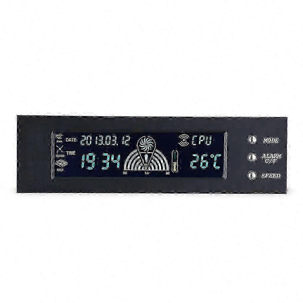PC Cooling Fan Controller with Temperature Sensor - 5.86" Durable Computer Cooling Unit