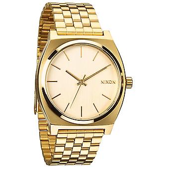 Nixon Zeitzähler Quarz Analog Man Uhr mit Edelstahl Armband In vergoldeten A045511