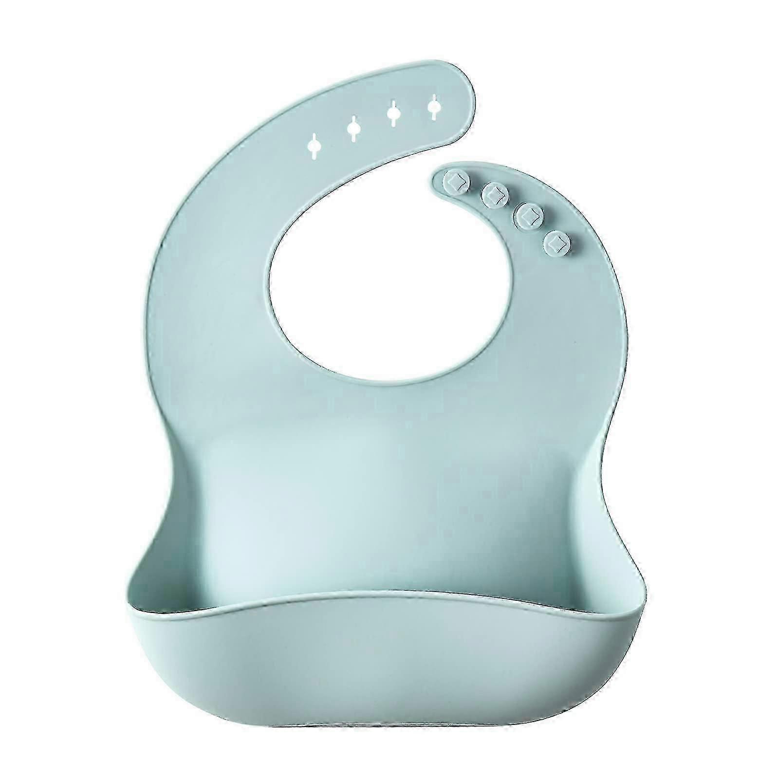 Adjustable Deep-Catch Silicone Baby Bibs