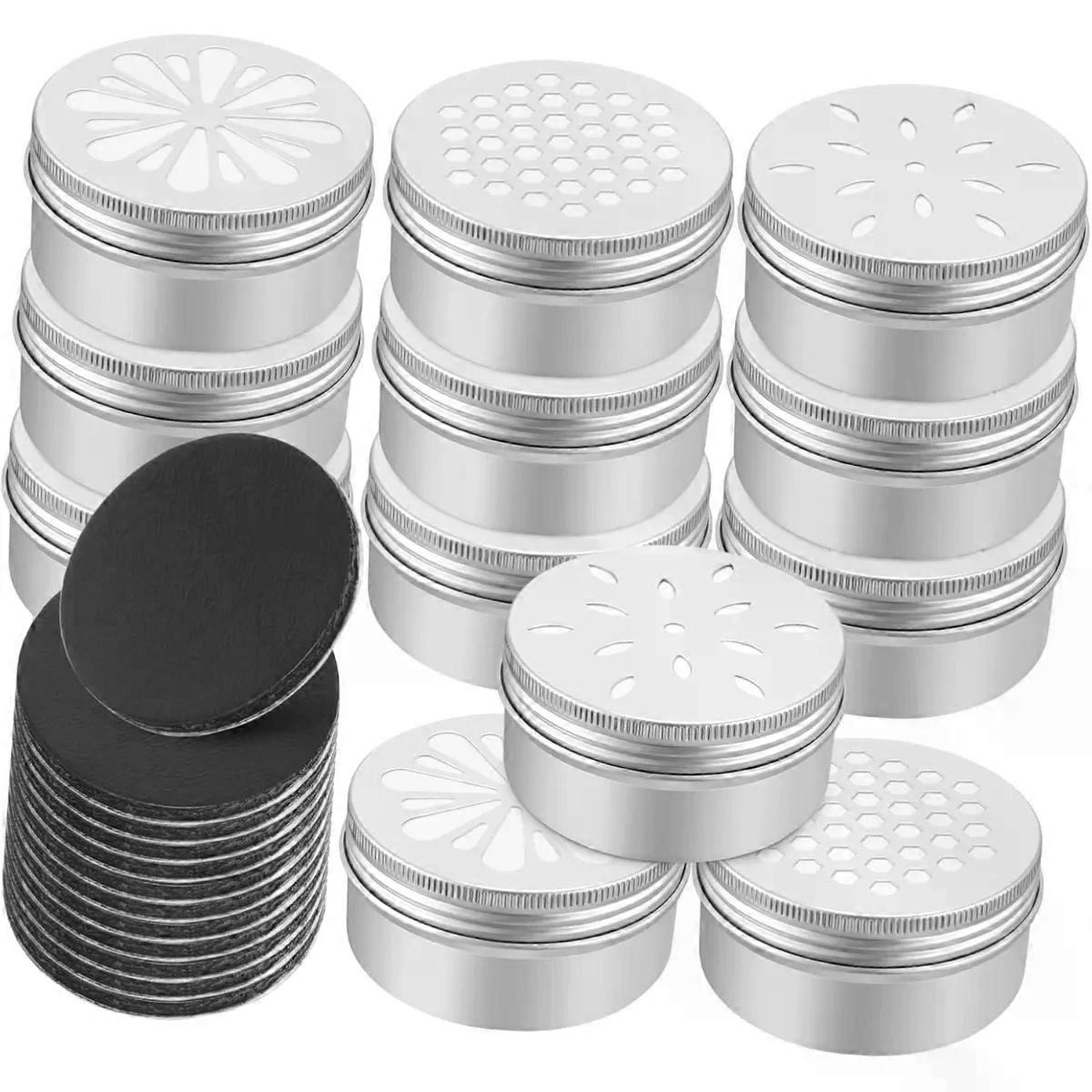 Scent Training Container with Magnetic Dots, Aluminium