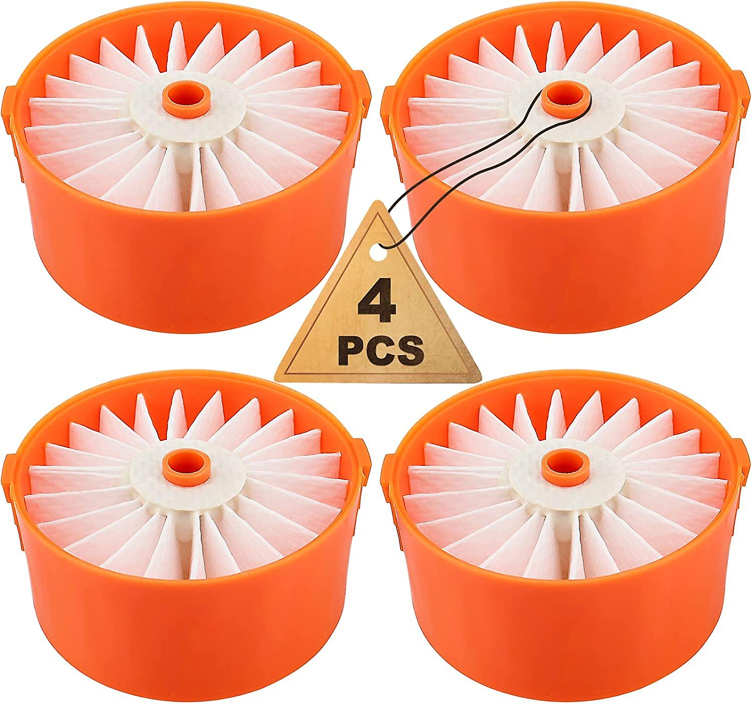 4 Pack Filter Element For Black + Decker Bsv2020g Wireless Vacuum Cleaner Accessory