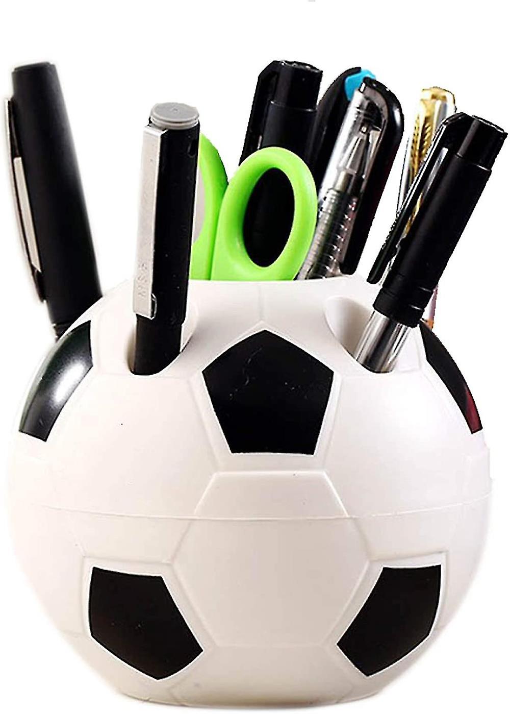 Pen Holders Desk Tidy Of Multifunctional Creative Soccer Style,plastic Material Of Durable And Useful For Decorationg Your Home,office And Desk Storag
