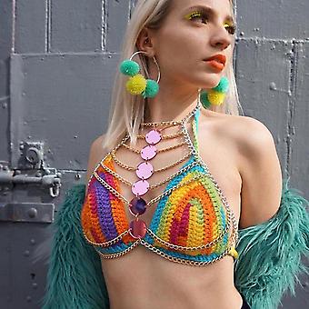 sequin bralette festival