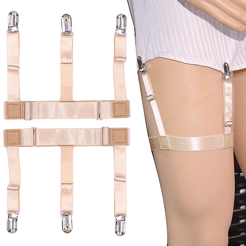 2Pcs Chemise Hommes Reste Porte-jarretières avec clips de verrouillage antidérapants Jarretières Jarretières Nouveau