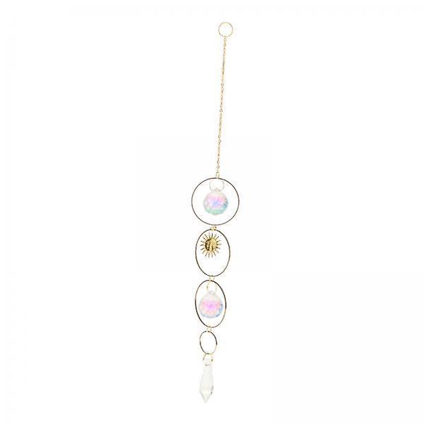 2xCrystals  Hanging  Beads Chain Pendant for Wedding B