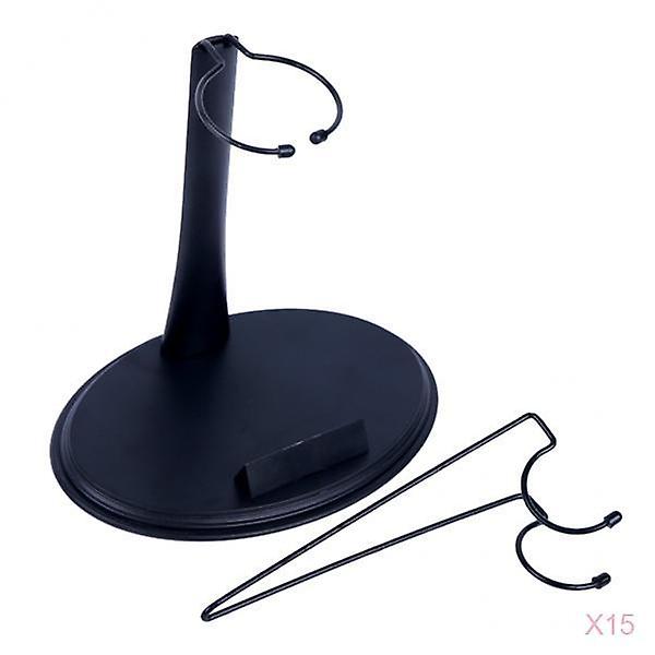 15x 1/6 Display Stand Holder fit for Action Figure Black U-Type+Ring-Type x1