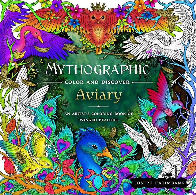 Mythographic Color And Discover Aviary by Joseph Catimbang Paperback