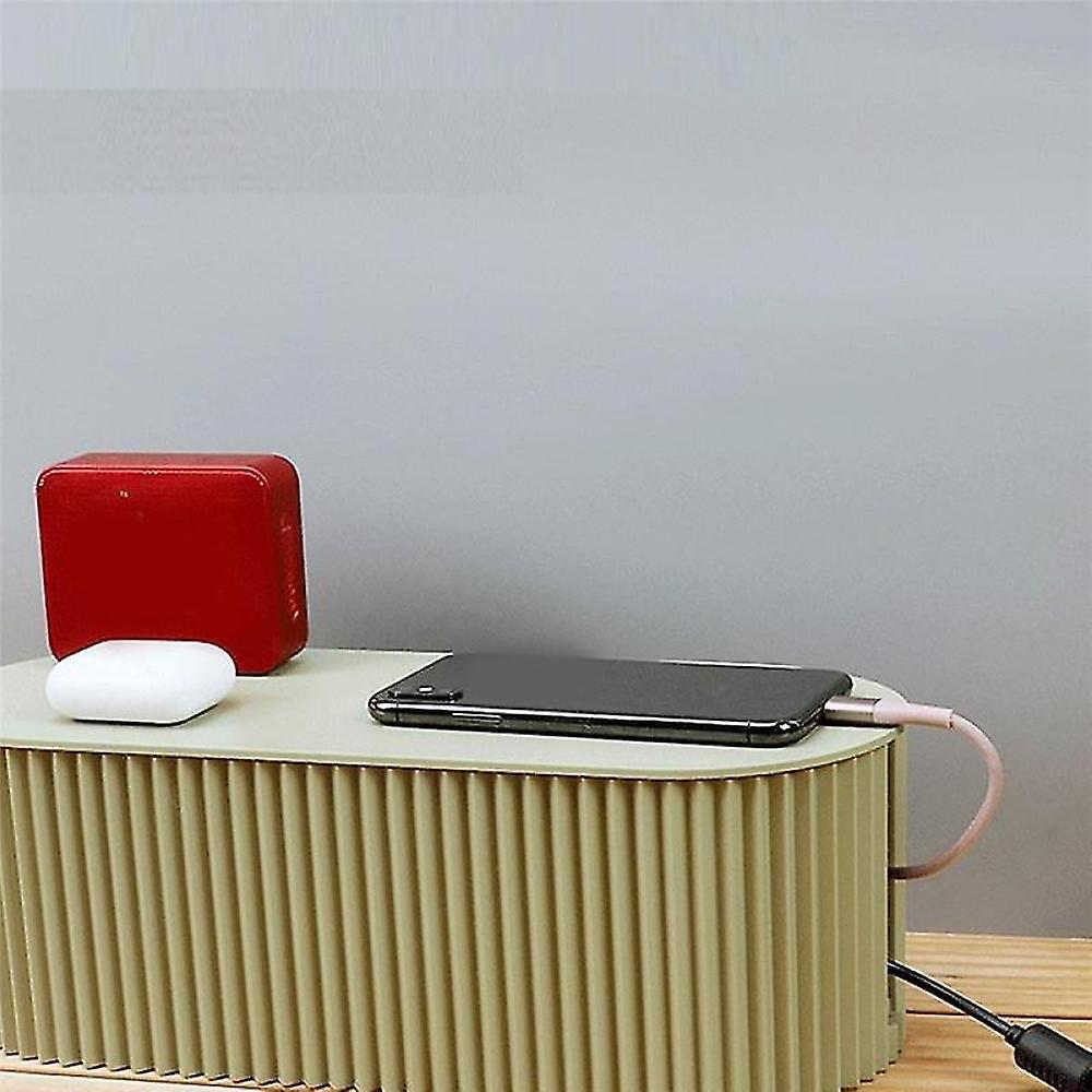 Large Plug Board Storage Wire Cable Storage Case Organizer Box,green