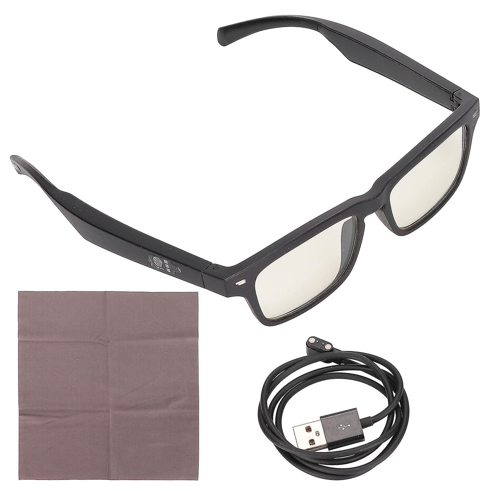 Smart Glasses Stereo Waterproof Touch Voice Control Open Ear Wireless Bluetooth Sunglasses For Driving Runninganti Blue Light