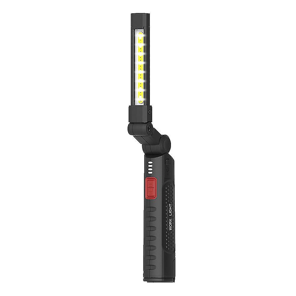 Portable Led Flashlight Usb Rechargeable Work Light Magnetic Lanterna Hanging Lamp With Built-in Ba