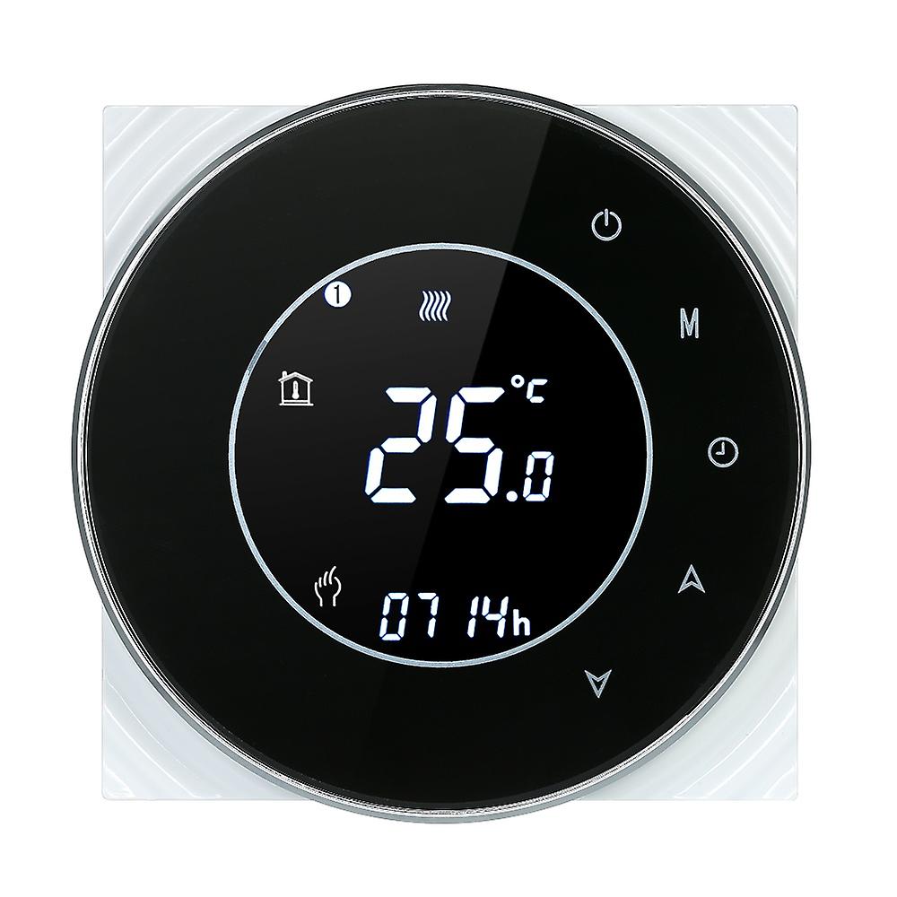 Thermostat de chauffage de chaudière à gaz programmable Contrôleur de température à contact sec LCD à écran tactile avec B