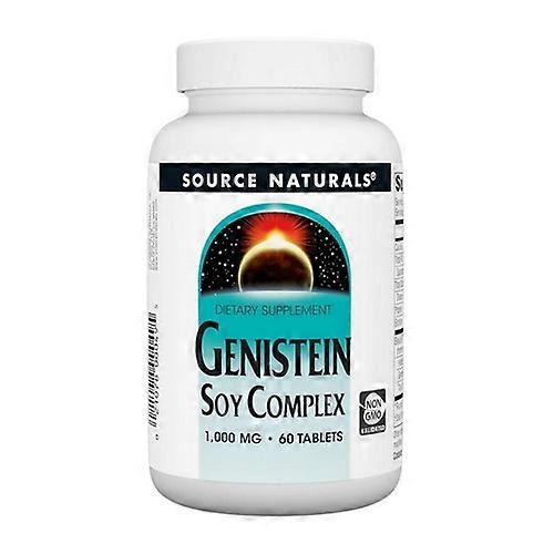 Source Naturals Genistein Soy Complex,1000 mg ,60 Tabs (Pack of 3)