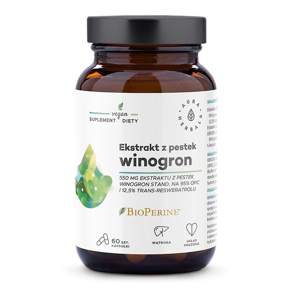 Aura Herbals opc 95% grape seed extract 60 capsules BI8591