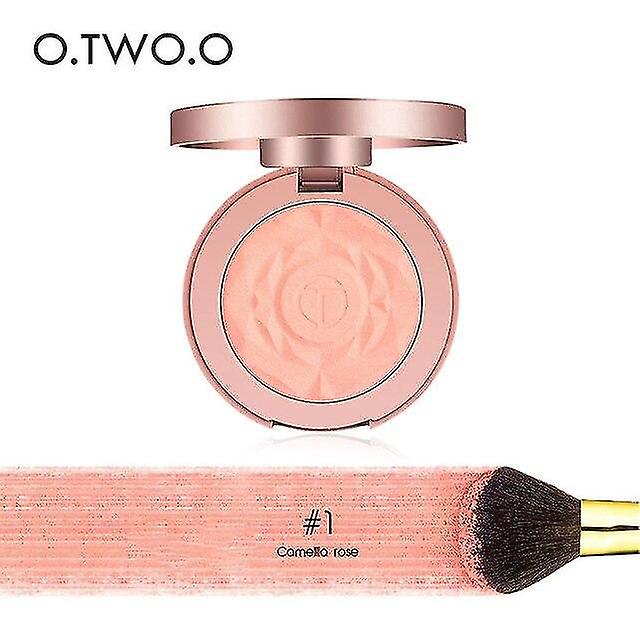 Blushes Bronzers بودرة أحمر خدود للوجه مكياج الخدوق الخدود بودرة المعادن فرشاة أحمر الخدود باليت 01no