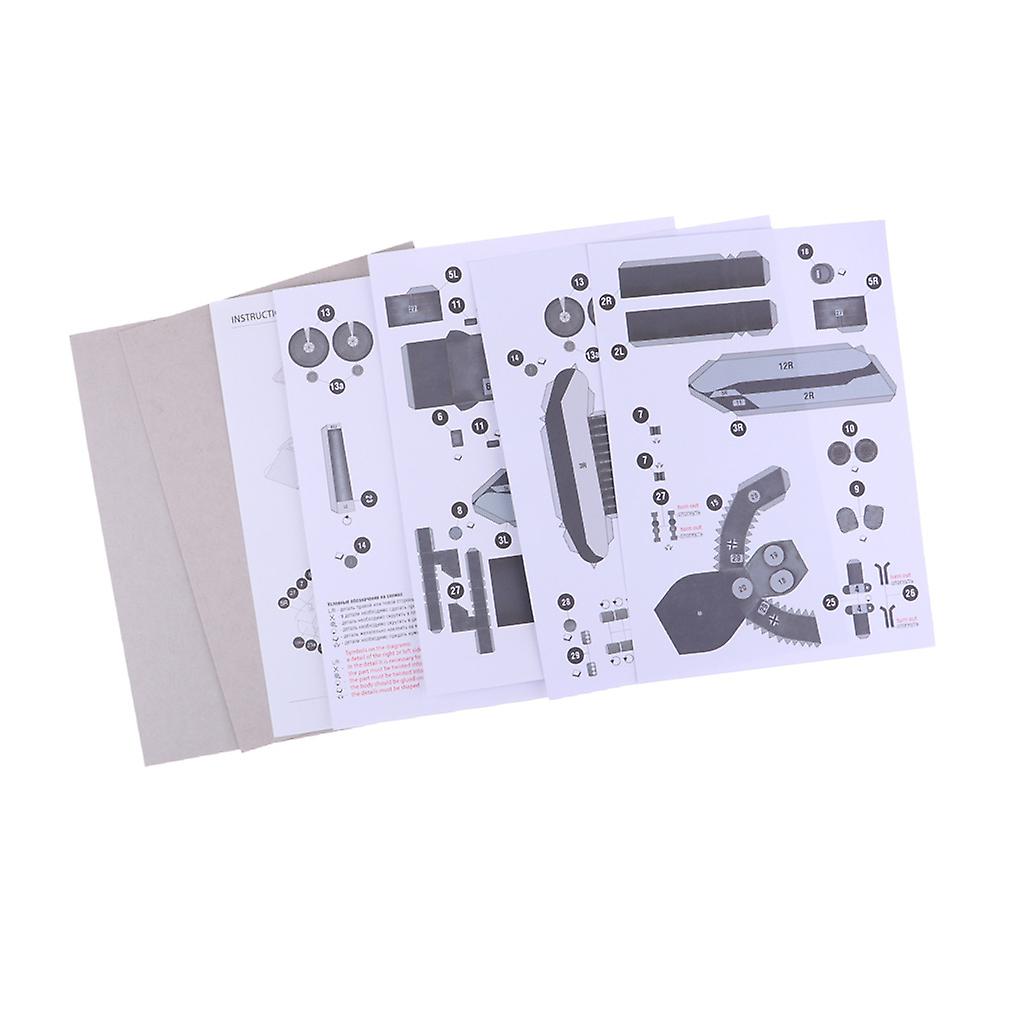 1:35 3D Paper German VK1602  LEOPARD Panzer Model kit Assemble Hand Work