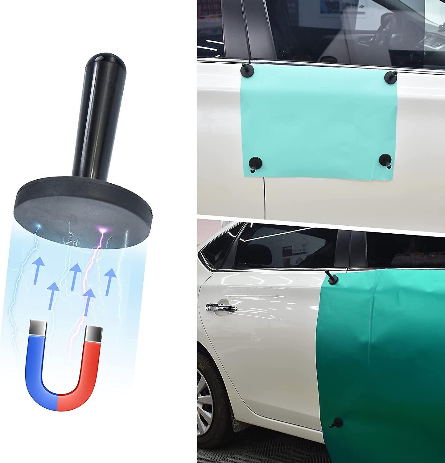 4PCS Car Wrap Application Tools Vinyl Film Installing Kit Magnet Holder Gripper
