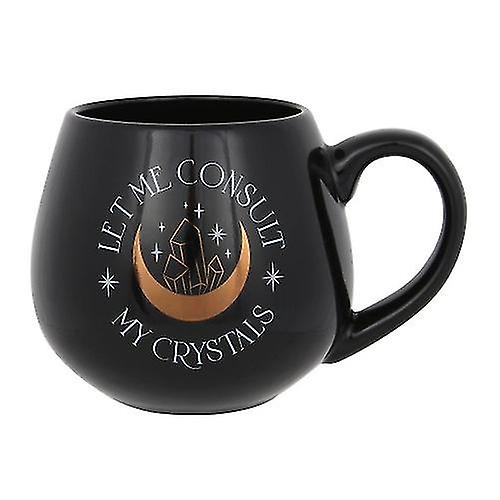 Quelque chose de différent Laissez-moi consulter mon mug rond Crystals