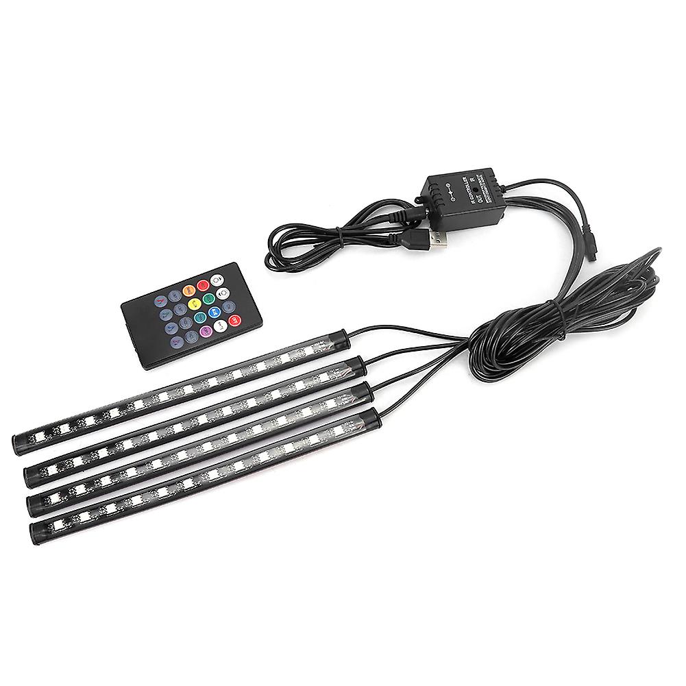 Sound control lights for car with 48LEDs and remote