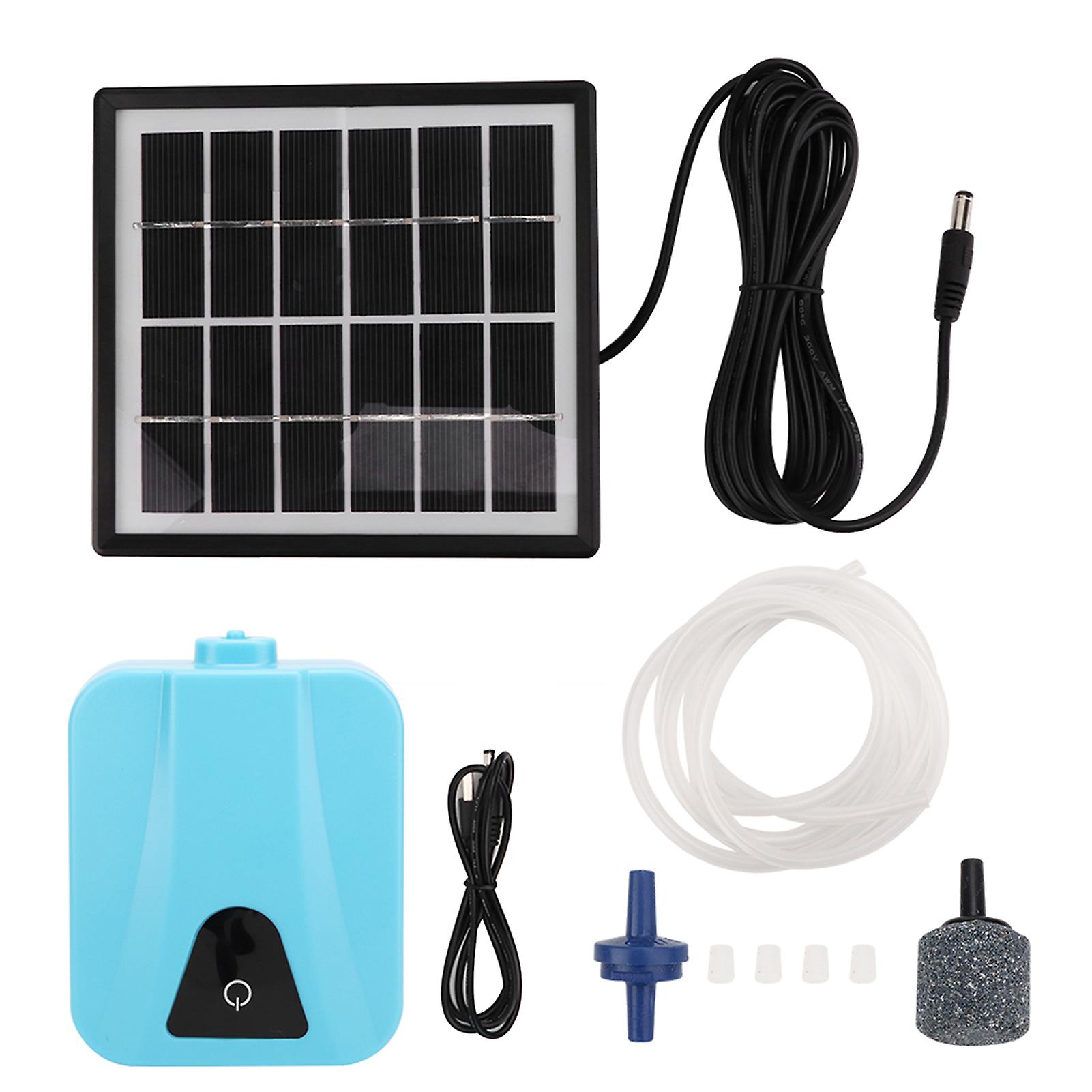 AP003 Solar Air Pump AC DC Dual Use Solar Aerator Oxygenator for Aquariums