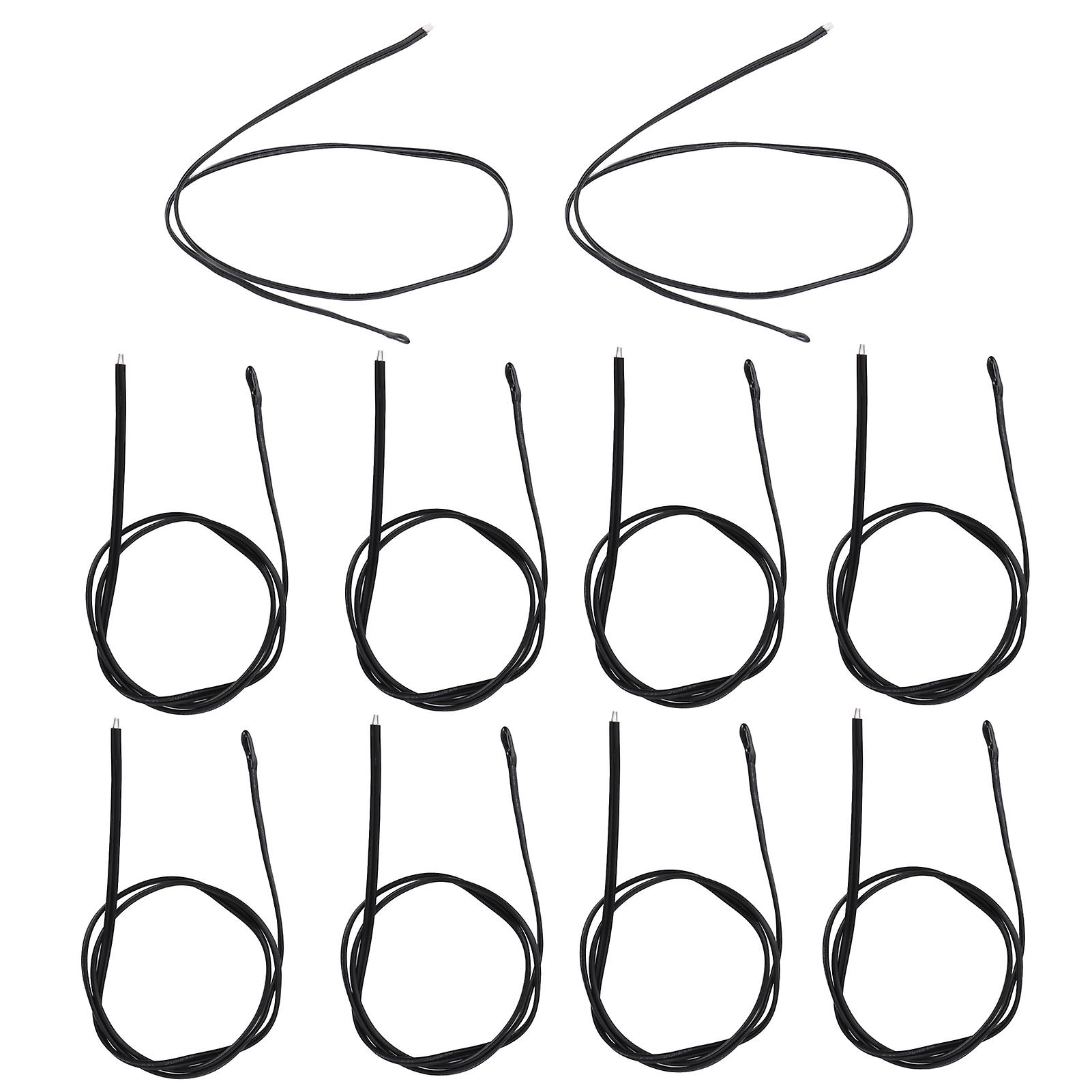 10Pcs NTC Temperature Sensor PVC Epoxy Resin Temp Thermal Thermistor Probe for Automobiles 500mm20K B3950