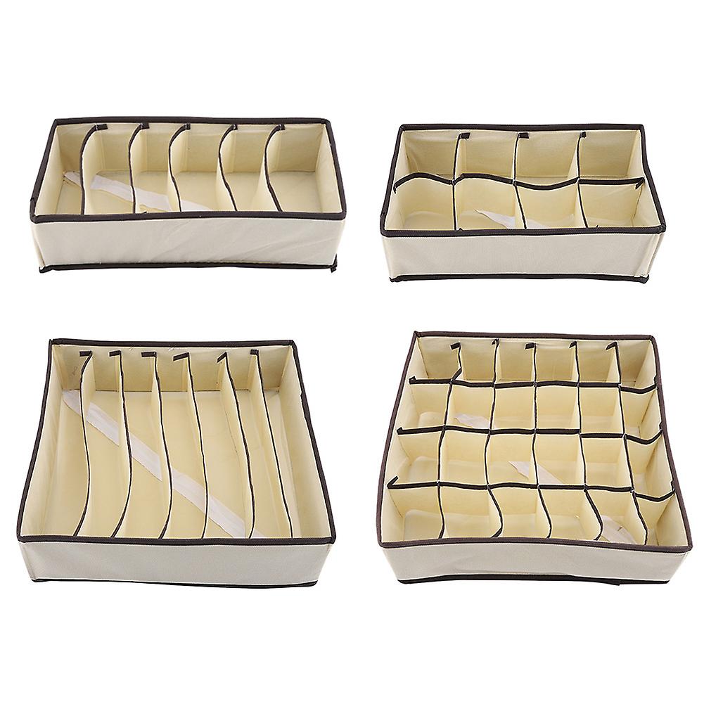 Portable Foldable Durable Divider Storage Box Case Container for Bra Underwear So(Complete Set)