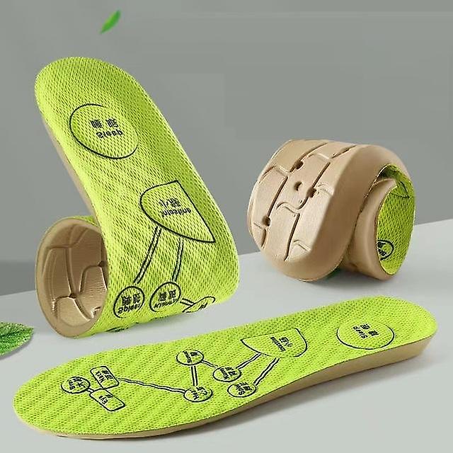 Foot Acupressure Insole Men Women Soft Breathable Sports Cushion Inserts Sweat-absorbing Deodorant Insole Shoe Pads