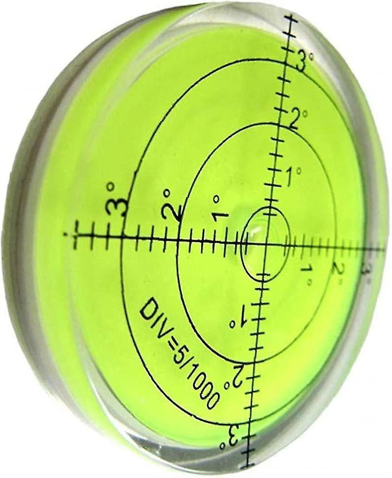 60mm Diameter Spirit Level - Round Inclinometer for Measuring Instruments - Comfortable and Practical Spirit Level