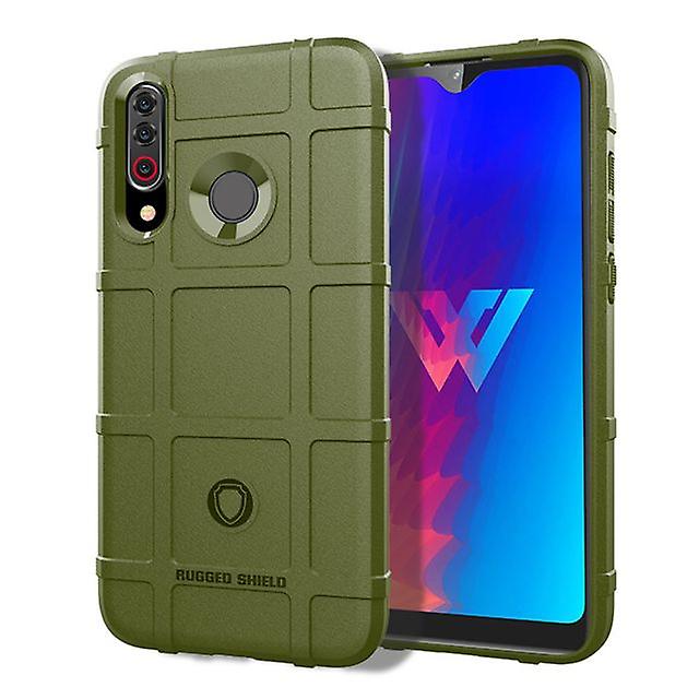 LG W30 Durable Shockproof Protective Shell Case - Dark Green