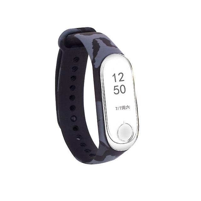 Silicone  Watch band camouflage paint pattern Compatible with Mi Band 3