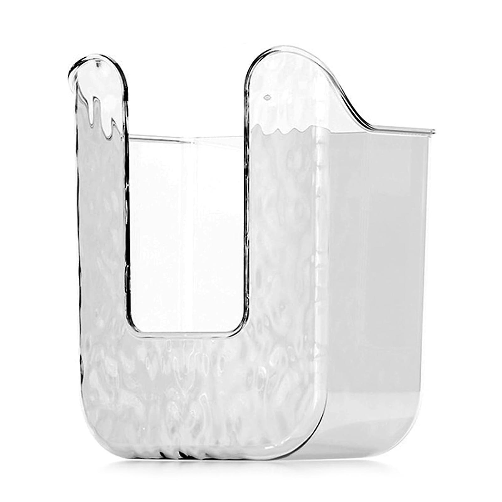 Transparent Punch-Free Wipe Tissue Storage Box Household Easy Setup Paper Towel Box for Vanities Nightstands