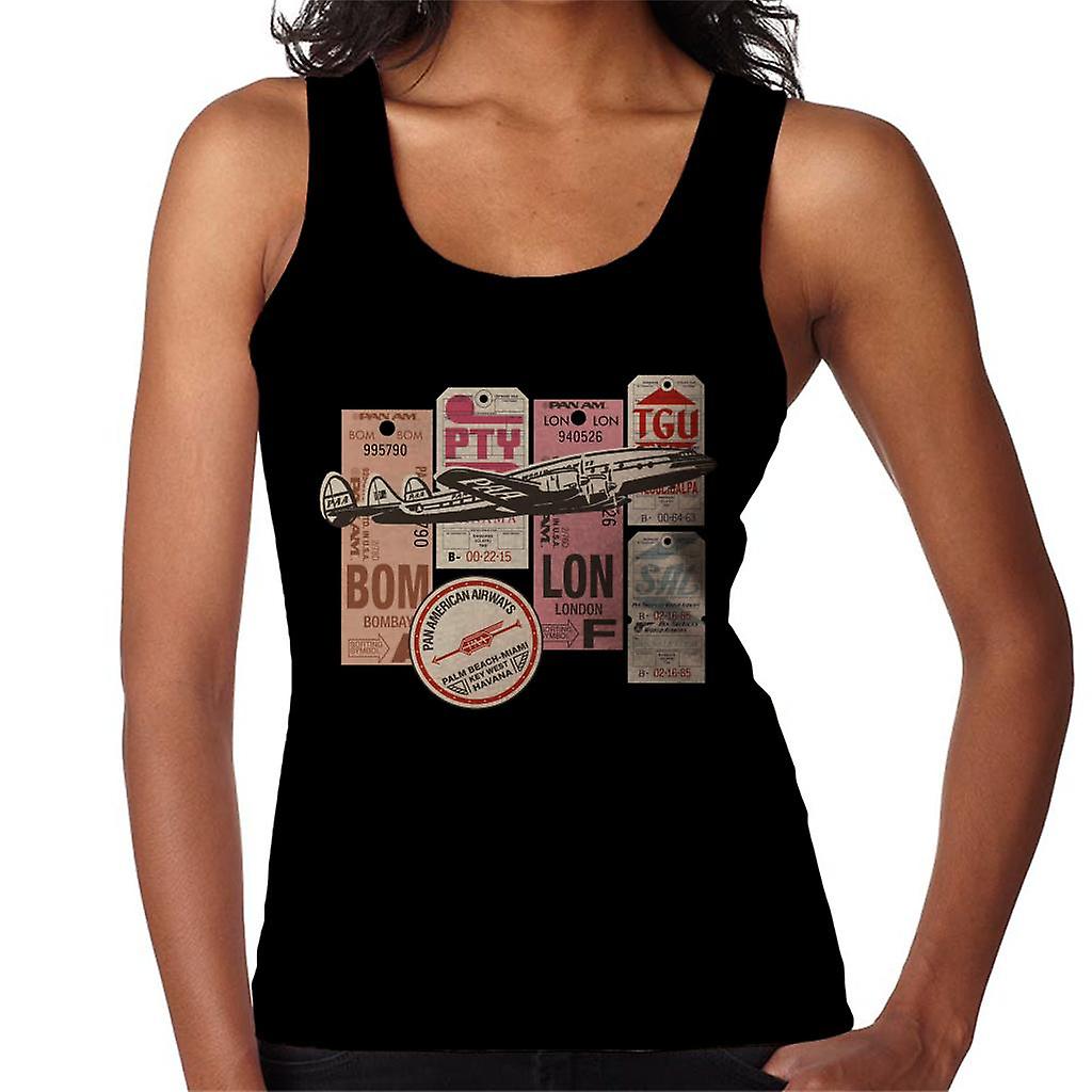 Pan Am Baggage Tags Montage Women's Vest